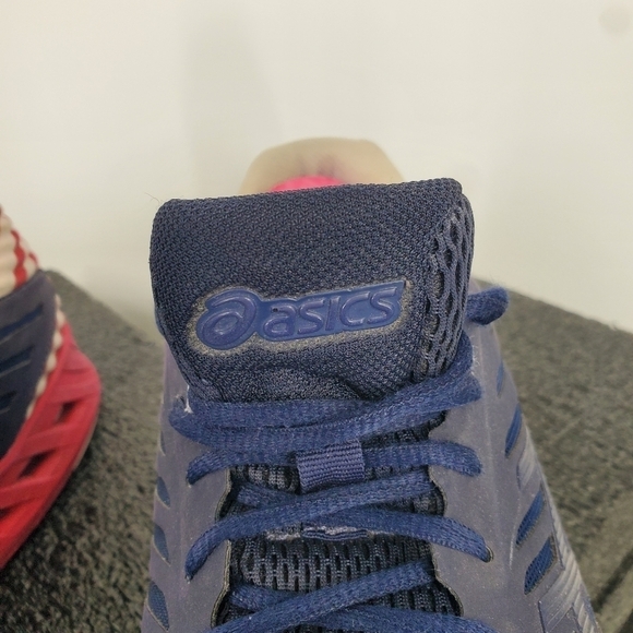 Asics Shoe Men's 12 FuzeX Patriotic USA Flag Running Sneakers T6K0N - Picture 5 of 10